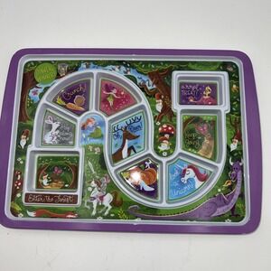 Fred and Friends Dinner Winner Kids Enchanted Forest Game Plate Fussy Eater Food